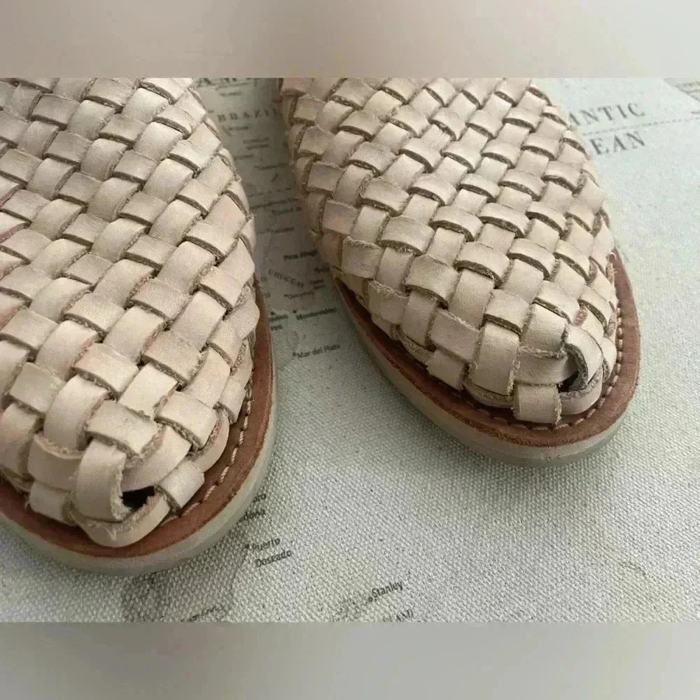 Artesun Woven Leather Mexican Huarache Mules M7 / W9 - Picture 7 of 9